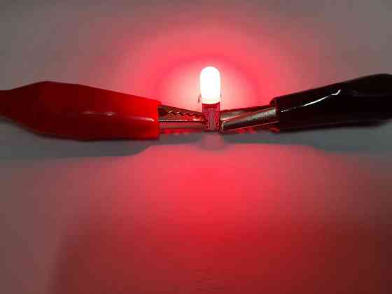 Светодиодная лампа TBS T5 2 SMD 3014 (W1,2W) W2x4,6d панель приборов, кнопка RED 12V Харьков