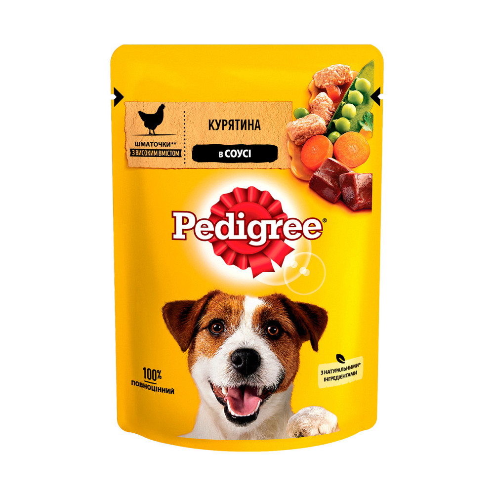 Pedigree (Педигри) влажный корм для собак с курицей и овощами в соусе 100 г (блок 24 шт) Винница - изображение 2