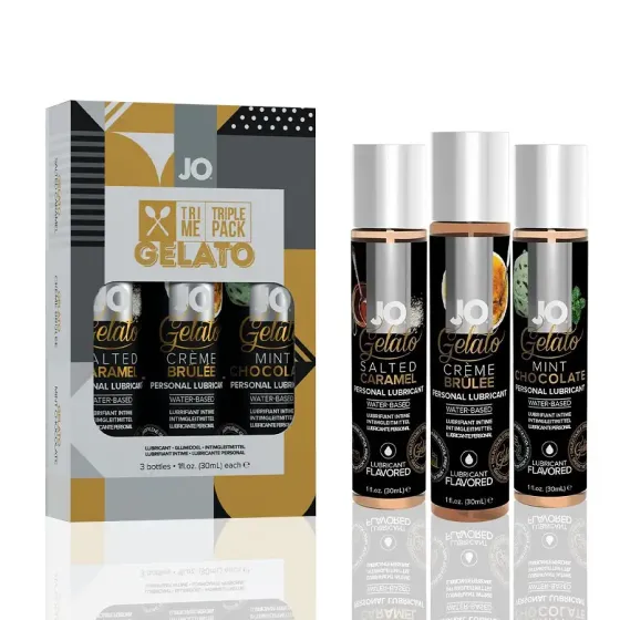 Набір System JO Tri-Me Triple Pack — Gelato (3×30 мл) три різні смаки серії Джелато Львів