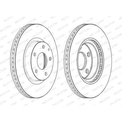 Тормозной диск FERODO DDF2465C Винница