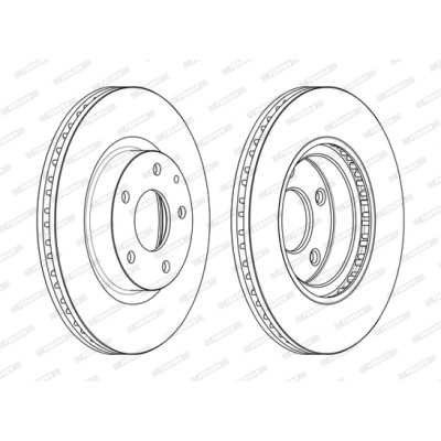Гальмівний диск FERODO DDF2465C Вінниця - фото 2
