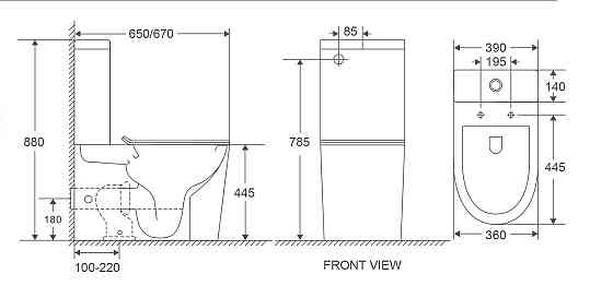 Унітаз-компакт Mixxus Premium Bevel-0402-R 670x390x880mm, система змиву RIMLESS   ( MP6474 ) 24834 Харків