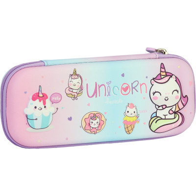 Пенал Cool For School з тисненням 1 відділення Фіолетовий (CF6794-purple) Вінниця - фото 1