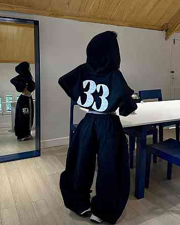 Женский теплый оверсайз костюм двойка трехнить на флисе Одесса