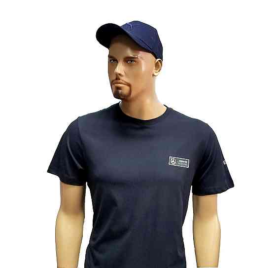 Мужская батальная однотонная трикотажная футболка Puma Mercedes Киев