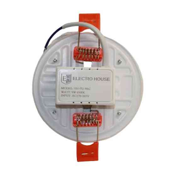 LED панель універсальна кругла Ø90 мм 9Вт, холодний білий 6500К, 800 Лм Дніпро