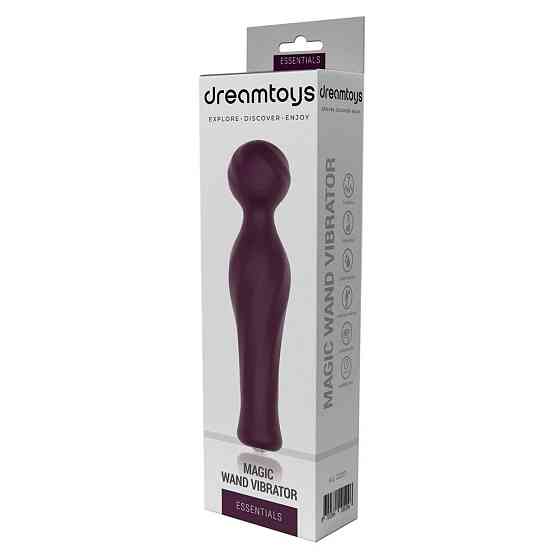Вибратор-микрофон Dream Toys Essentials Magic Wand со стразом, бордовый, 16,5 см Sex Aura Киев