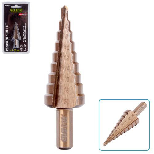 Alloid Pro. Свердло ступеневе по металу кобальтове Р6М5К5, 4-20мм Одесса - изображение 1
