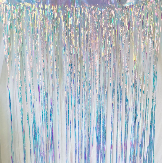 Дождик для фотозоны для праздника новогодний 2 м на 1 м перламутровый Киев - изображение 7