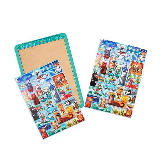 Дерев'яний сортер "Тетріс великий - Котики" (ПСД125) PSD125 Вінниця