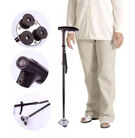 Телескопічна складна тростина з ліхтариком 83-95 см,Trusty Cane SBR Київ