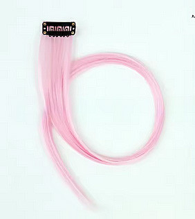 Прядь на заколке розовая 50 см Киев - изображение 7