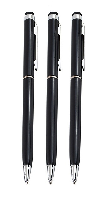 Стилус - ручка для ємнісних екранів, чорний (комплект 3 шт.) Винница - изображение 1