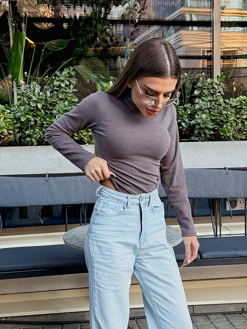 Жіночий теплий базовий боді з мікрофлісу рuma Сірий, 42/44 Одеса - фото 1