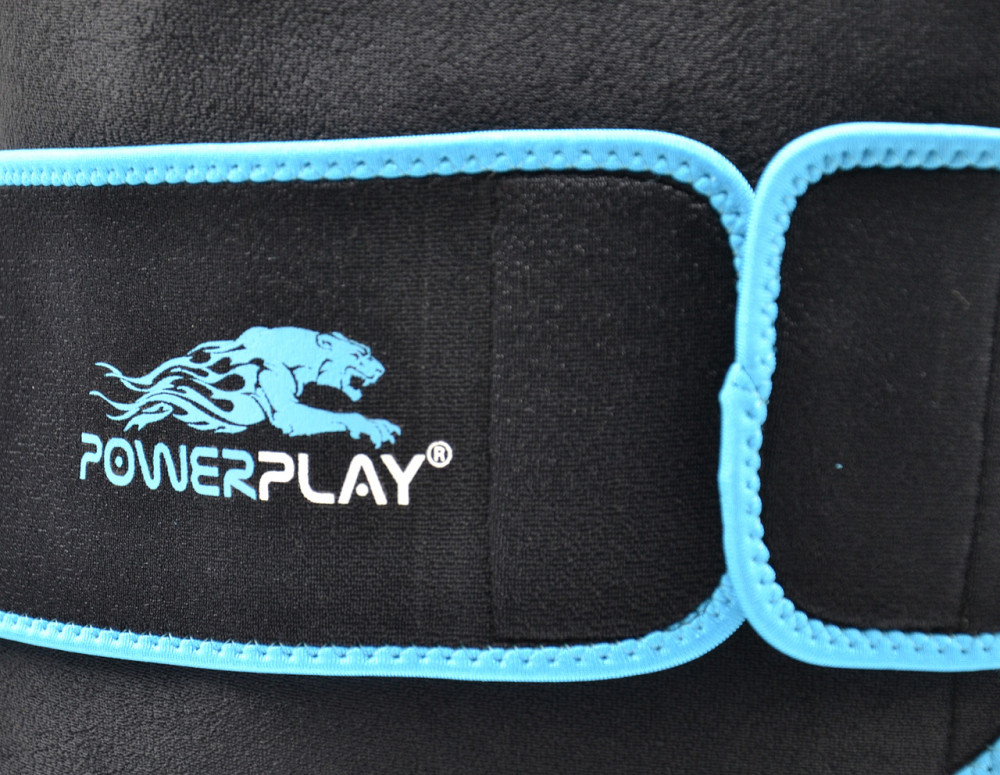 Пояс для похудения PowerPlay 4303 Черно-Синий Луцк - изображение 6