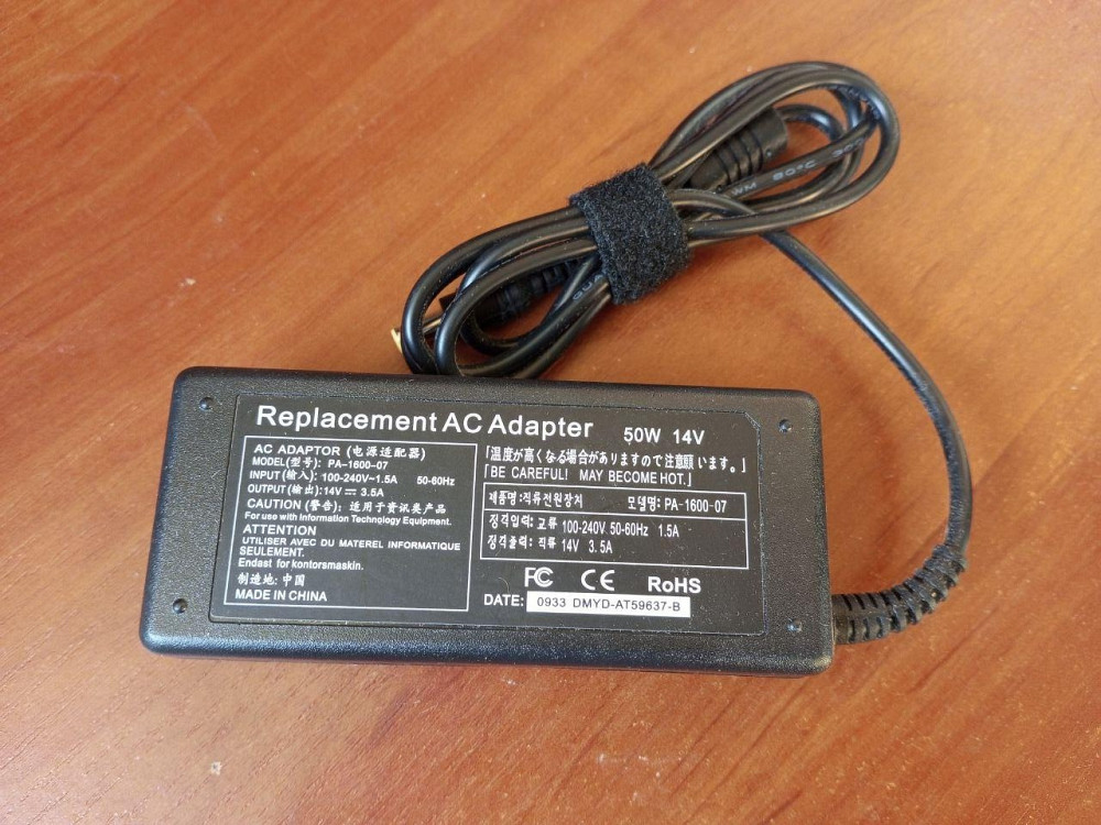 Блок питания для ноутбука 50W 14V 3.5A (5,5\3,0 мм) Полтава - изображение 1
