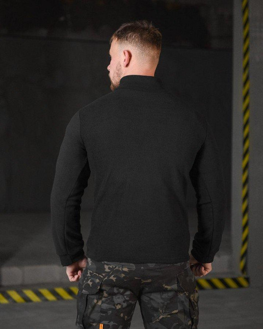 Гольф флисовый черный ВТ4789 Одесса - изображение 3