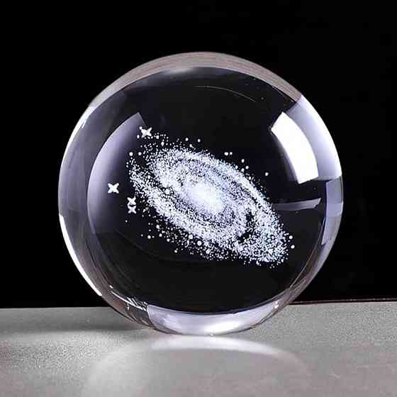 Кришталева куля на металевій підставці 6х6см SBR Київ