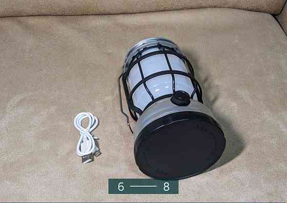 РетроLED Ліхтарик — лампа на акумуляторі, соняшникова панель + повербанк Київ