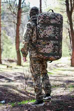 Військовий баул 70л піксель матеріал КОРДУРА армійська міцна сумка-баул 70 л   WASA Львів