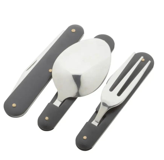 Туристичний столовий прилад F48 чорний Дніпро