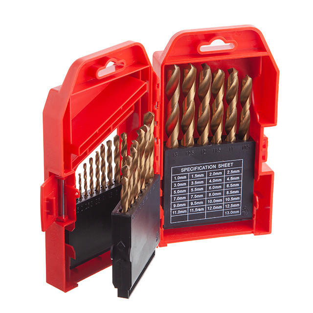Набір свердел по металу DIN338 HSS, 25 шт. (1,0-13,0 мм), покриття Ti INTERTOOL SD-0025 Киев - изображение 7