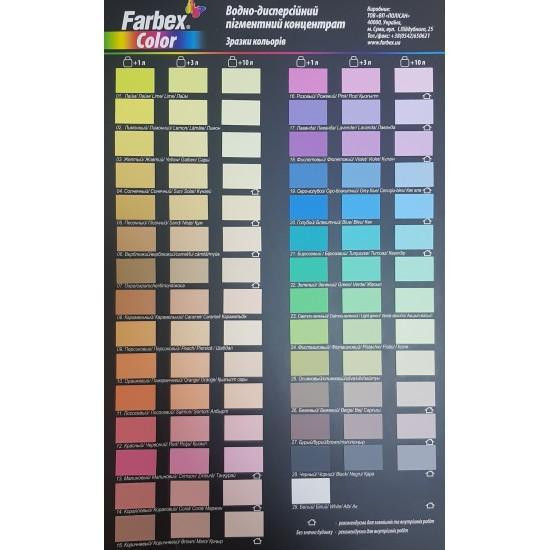 Водно-дисперсійний пігментний концентрат "Farbex Color", чорний - 100 мл Харків - фото 4