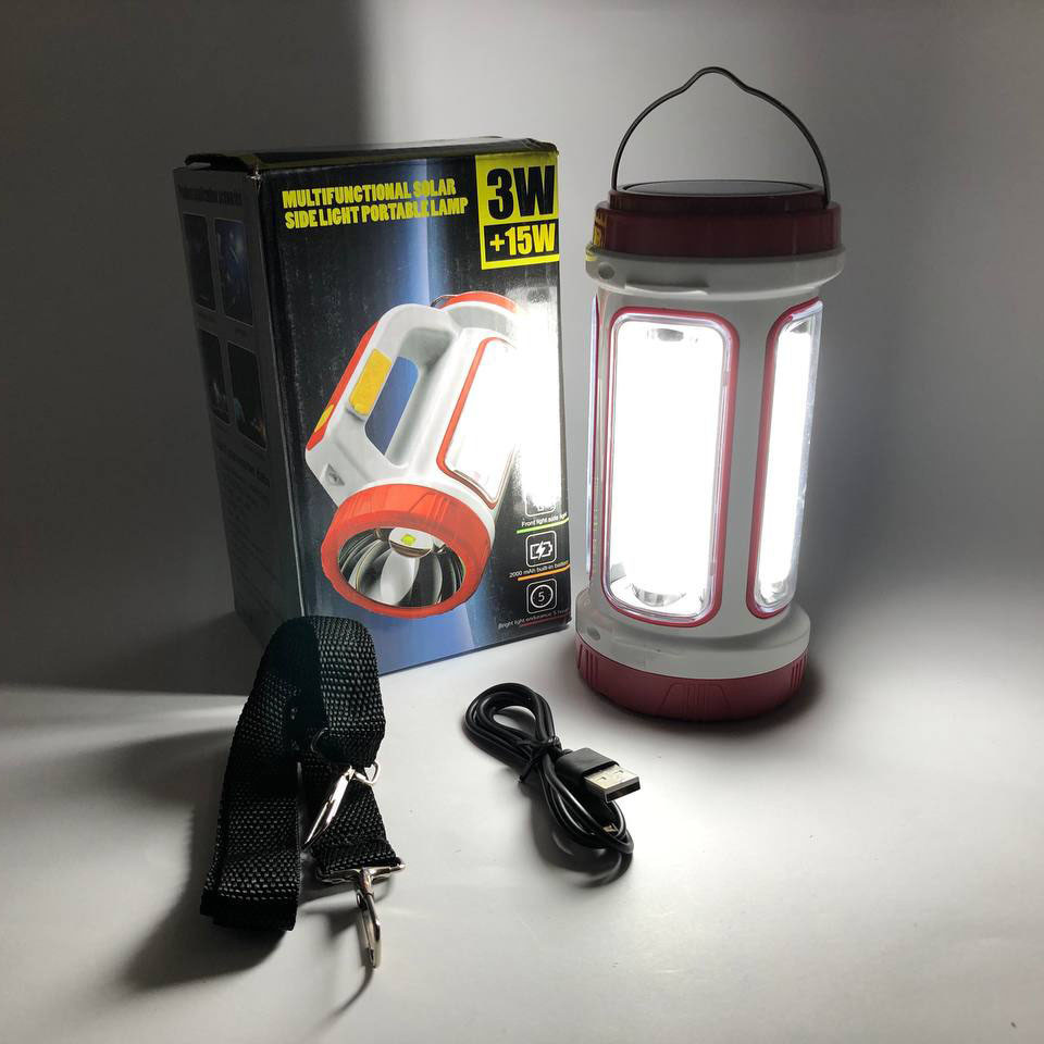 Кемпінговий акумуляторний ліхтар прожектор портативний 5158-LED-COB, Потужний ліхтар UJ-688 для риболовлі Київ - фото 2