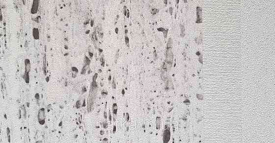 Шпалери вінілові на флізеліні Marburg Travertino 1.06х10 абстракція смужки точки під кору дерева чорні білі Київ