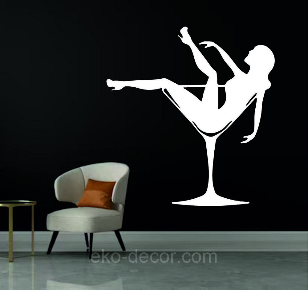 Декоративное настенное Панно «Девушка в бокале», Декор на стену 50*48 см, Белый Киев - изображение 5