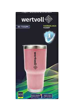 WERTVOLL Термокружка WERTVOLL "YUMMY" 900 мл SS рожева RX-7002PK Киев
