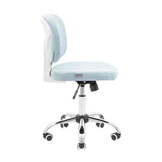 Офисное кресло руководителя Richman Mia Хром M1 Tilt Голубой Днепр