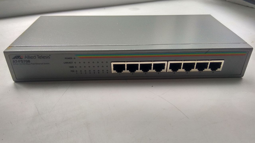 Комутатор некерований 8-портовий Allied Telesis AT-FS708 (Б клас) Луцьк - фото 1