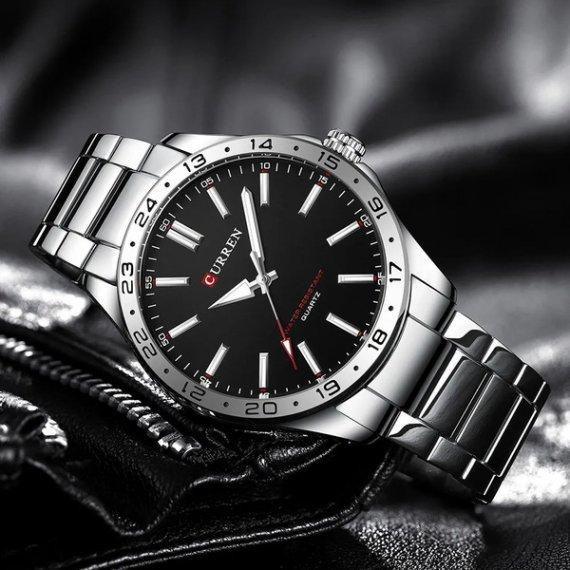 Годинник чоловічий наручний Curren Hector Elastic Black (2 ремінці) Київ - фото 7