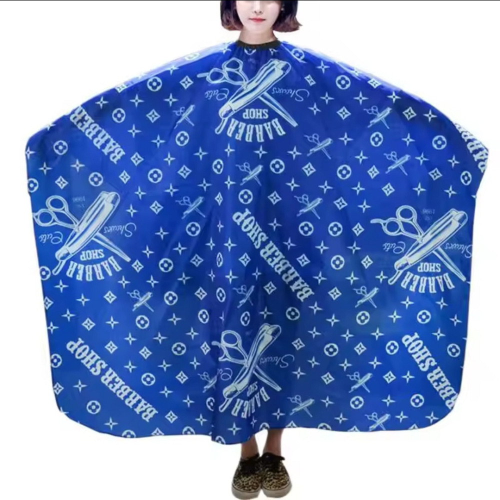 Парикмахерская накидка Barbershop для стрижки и покраски 140 на 160 см синий Киев - изображение 4