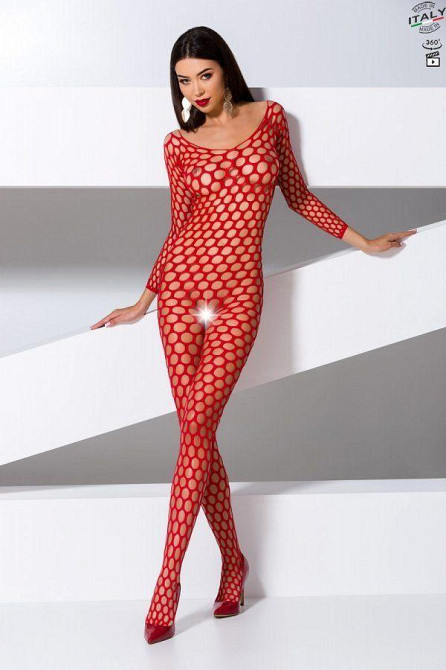Бодистокинг с крупной сеткой Passion BS077 red Sex Aura Киев - изображение 3