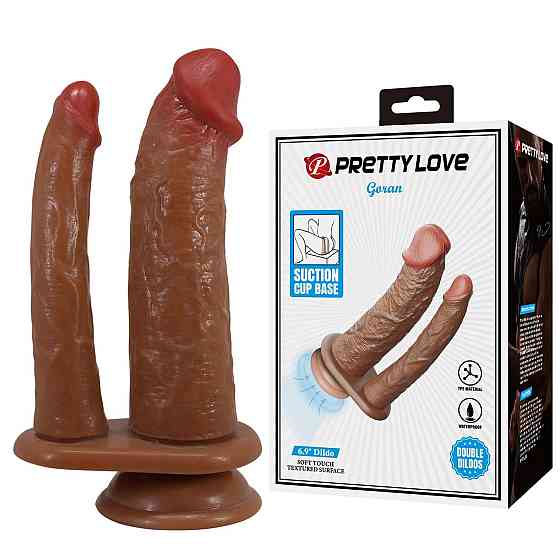 Подвійний фалоімітатор PRETTY LOVE - Goran, TPE, Waterproof Sex Aura Київ