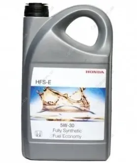 Моторное масло Honda 5W-30 HFS-E (4 л) — оригинальное синтетическое масло для бензиновых двигателей Ковель