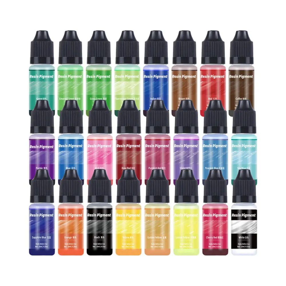 Жидкие пигменты для эпоксидной смолы, набор 15 цветов, прозрачные красители Каменец-Подольский - изображение 7