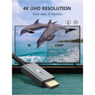 Кабель мультимедійний mini DisplayPort to HDMI 1.0m Cabletime (CA914593) Вінниця - фото 2