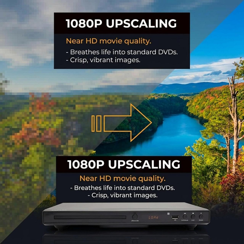 DVD-програвач Denver DVH-1245 з дисплеєм, HDMI, USB та вбудованим декодером об'ємного звуку Dolby Digital Дніпро - фото 7