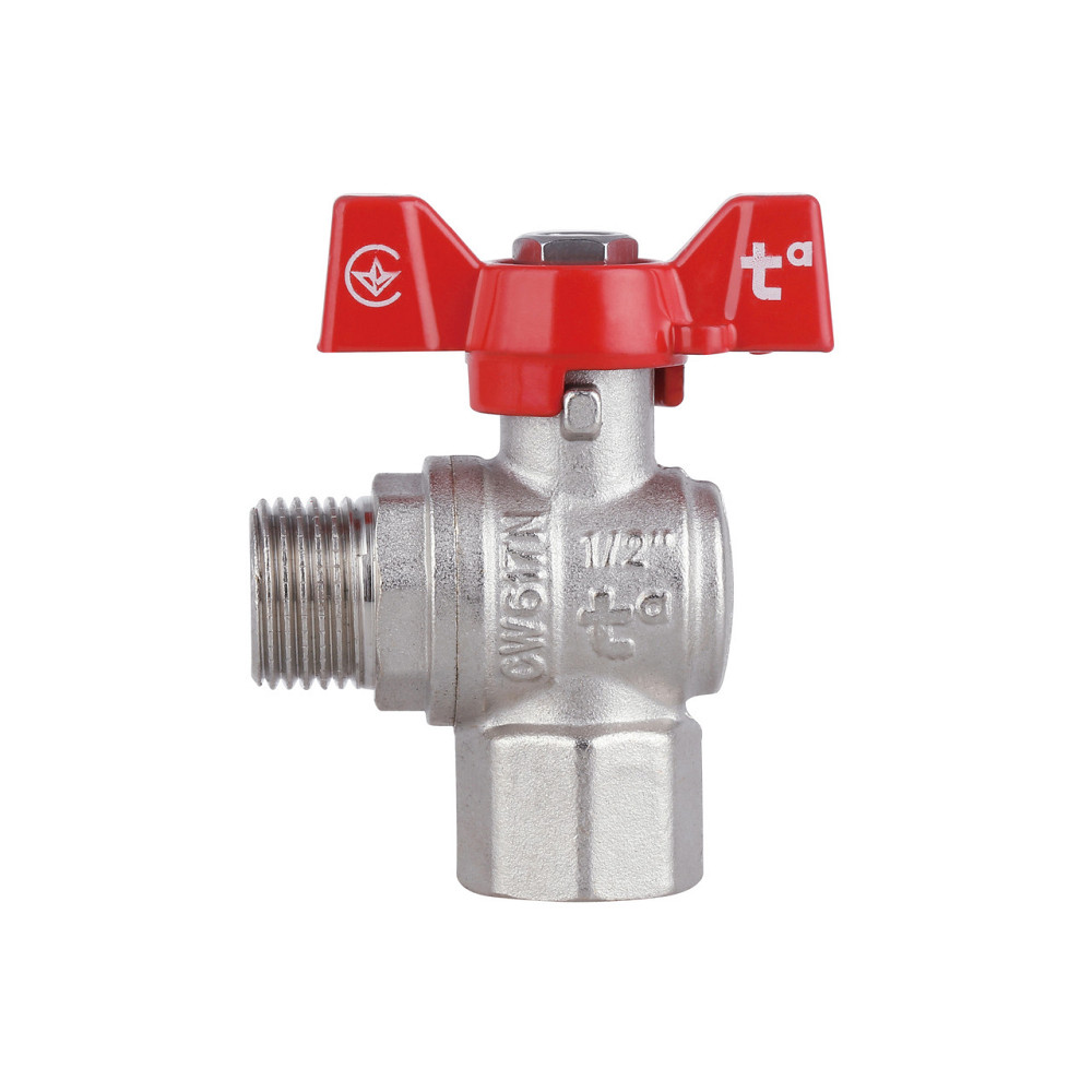 Кран кульовий Thermo Alliance Forte 1/2" ВН для води кутовий (метелик) SF267W15 Київ - фото 10