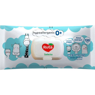 Дитячі вологі серветки Ruta 120 шт (4820202895343) Вінниця - фото 1