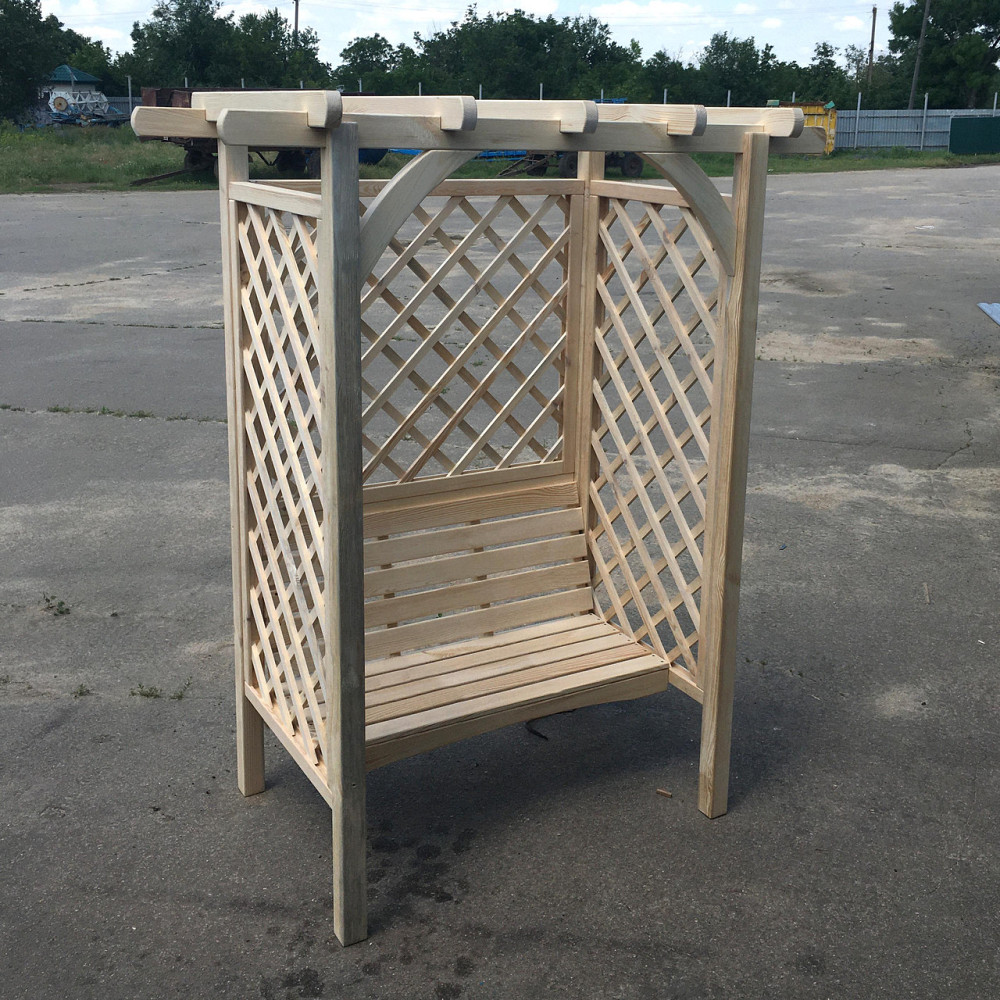 Пергола со скамейкой 