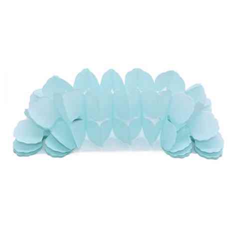 Гирлянда растяжка бумажная 3 м 16 на 11 см голубой Киев