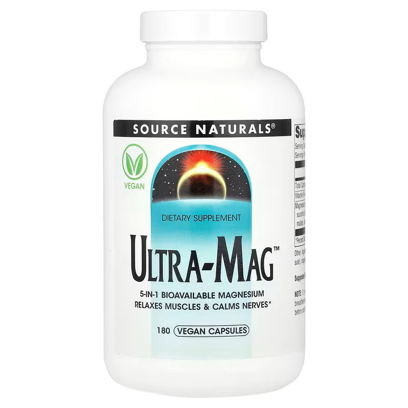 Магнієвий комплекс Source Naturals Ultra-Mag 180 vcaps Луцьк - фото 1