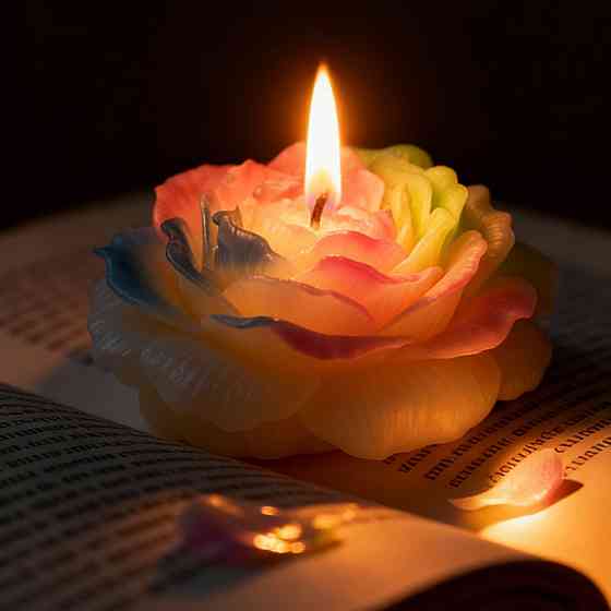 Свічка люмінесцентна півонія GlowKink низькотемпературна, різнокольорова, L Sex Aura Київ