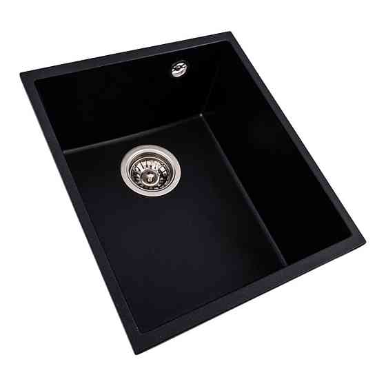 VALESO Гранітна мийка для кухні VALESO ROXY 3744 матова Чорний металік Київ