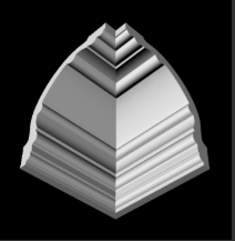 Потолочный плинтус 2м   GP-76   141х141 mm для натяжных потолков Днепр