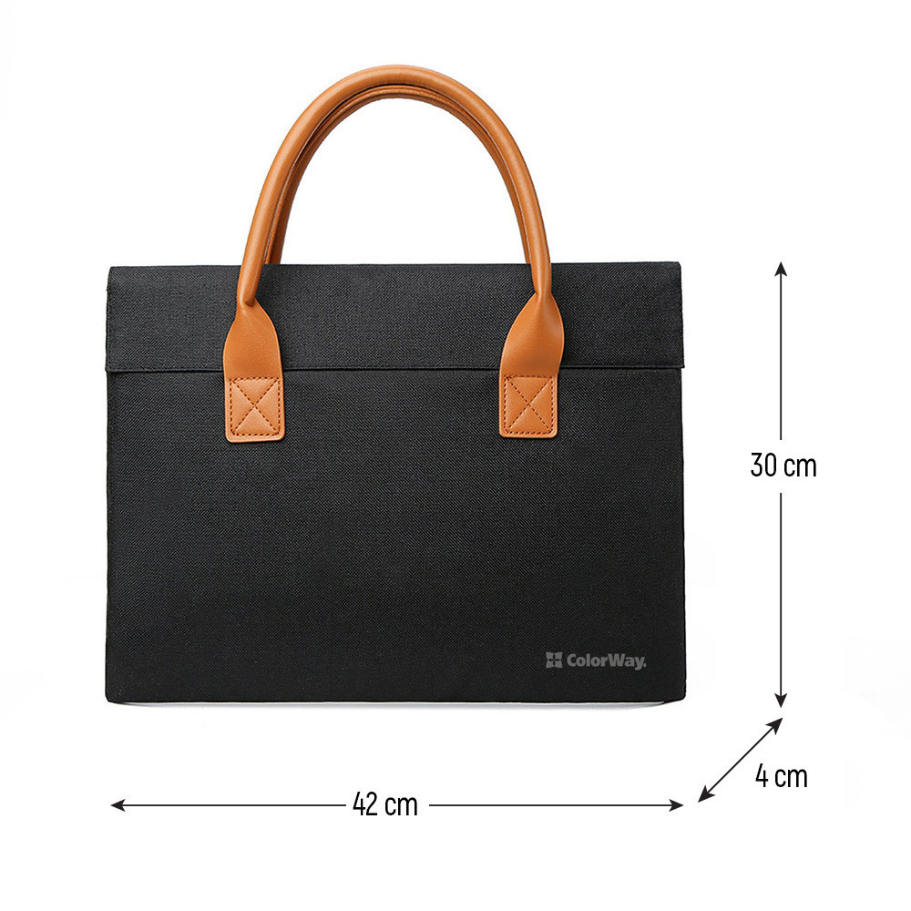 Сумка для ноутбука ColorWay Stylish 15.6 Black (CW-LBS156-BK) ( 23697 ) Харьков - изображение 1